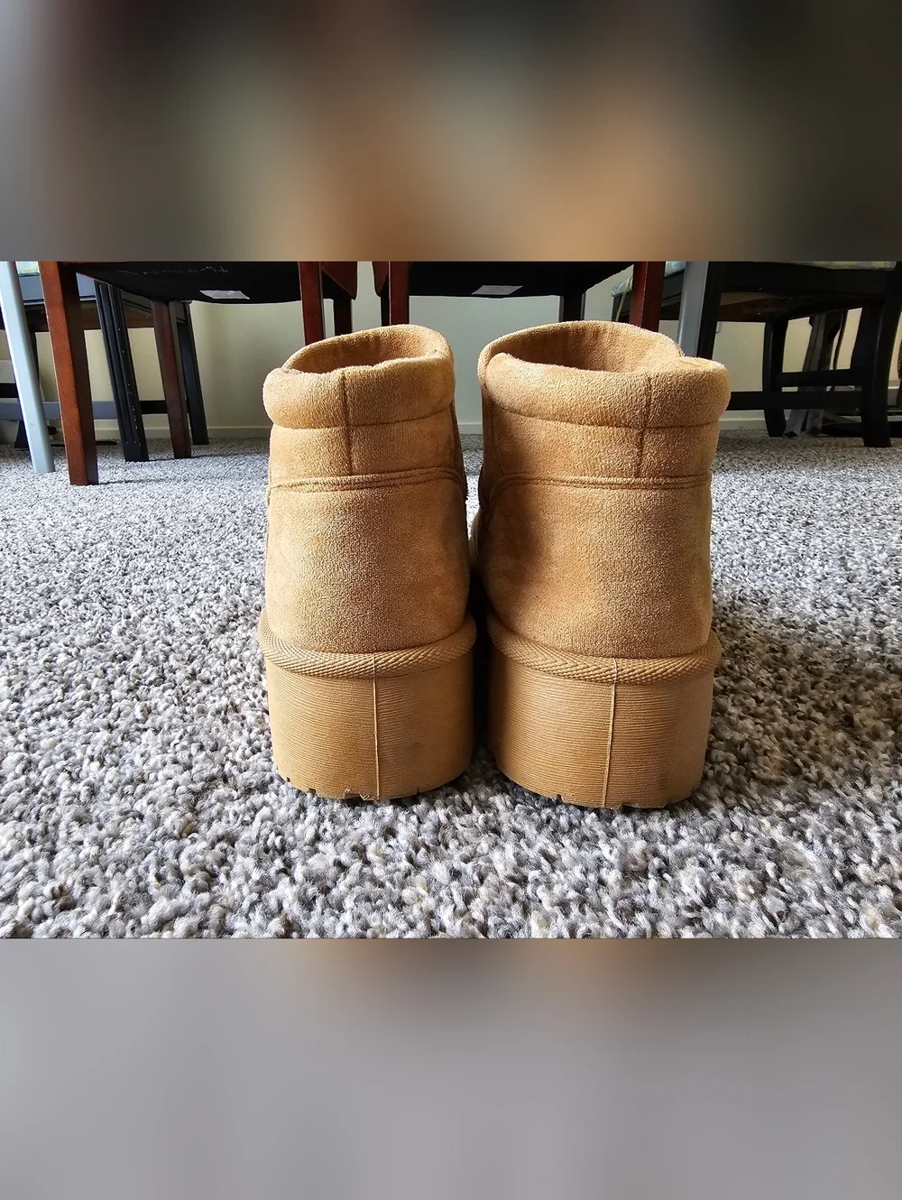 SHEIN Kids Chestnut Suede Pull-On Ankle Boots
